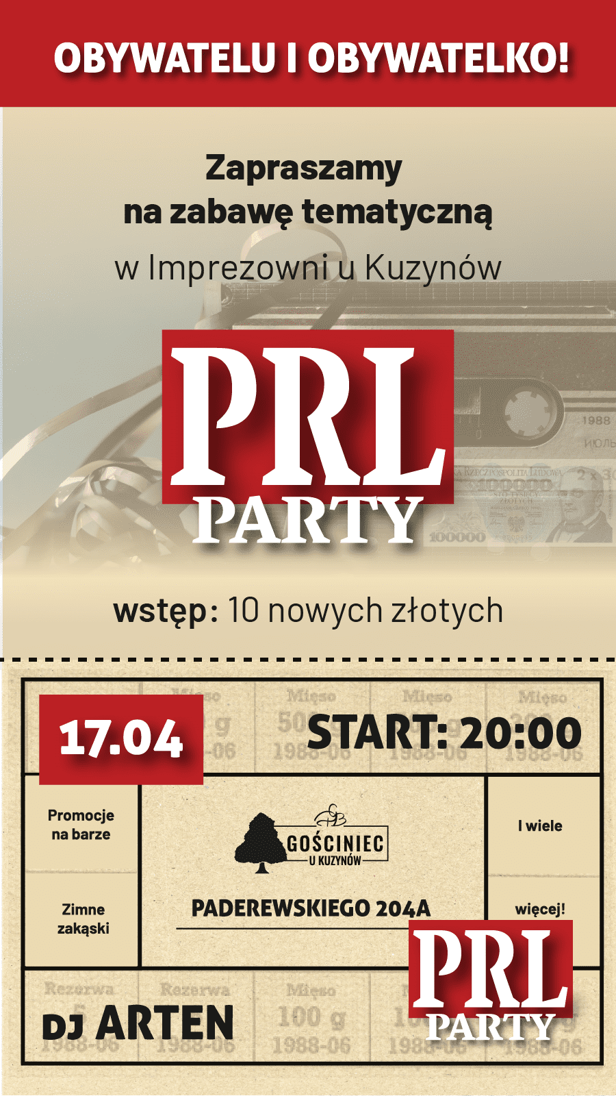 Impreza tematyczna: PRL Party